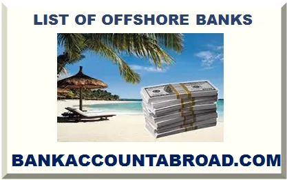 LIST OF OFFSHORE BANKS 2025